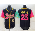 San Diego Padres #23 Fernando Tatis Jr Number Black BUTLER NEW 2023 City Connect Cool Base Stitched Jersey