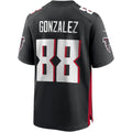 A.Falcons #88 Tony Gonzalez Black BUTLER Game Retired Player Jersey