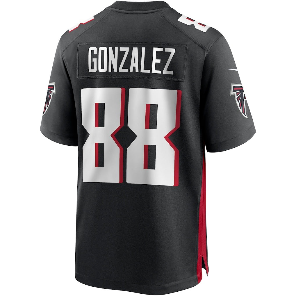 A.Falcons #88 Tony Gonzalez Black BUTLER Game Retired Player Jersey