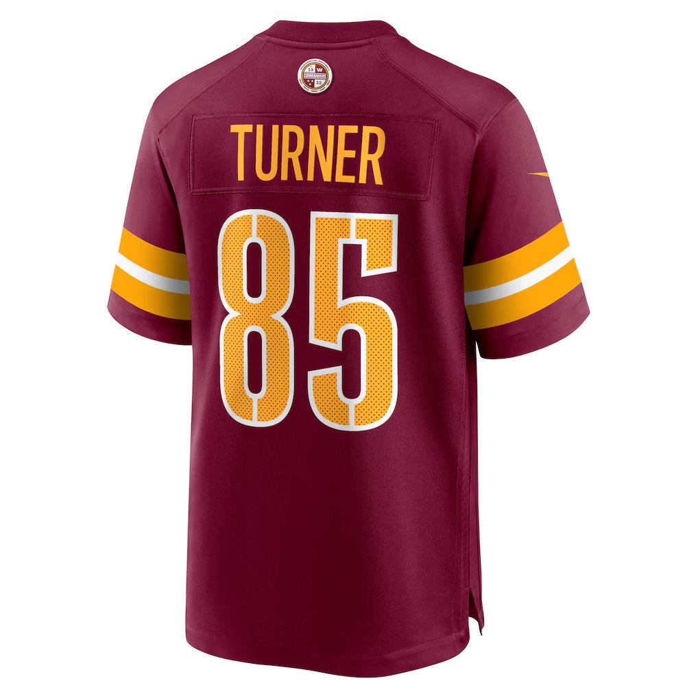 W.Commanders #85 Cole Turner Burgundy BUTLER Player Game Jersey