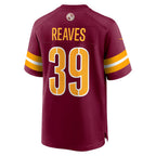 W.Commanders #39 Jeremy Reaves Burgundy BUTLER Game Jersey 2