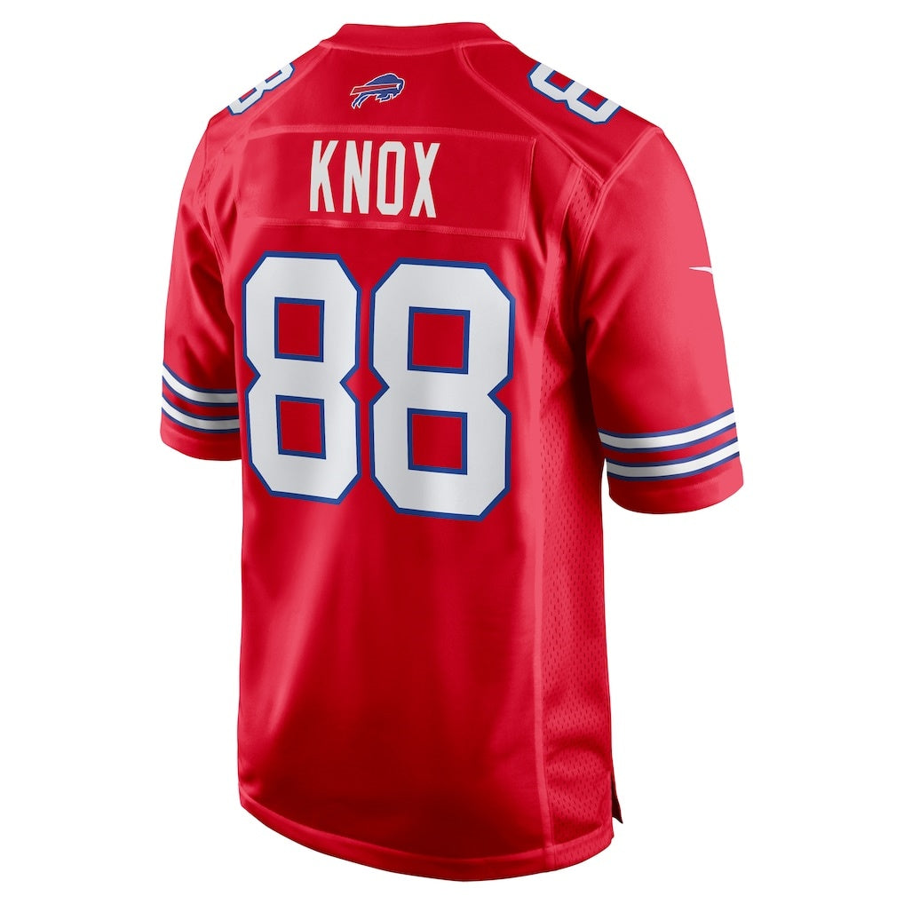 B.Bills #88 Dawson Knox Red BUTLER Alternate Game Jersey