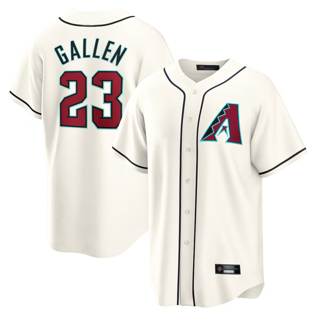 Arizona Diamondbacks #23 Zac Gallen Player Cream BUTLER Home Game Stitched Jerseys