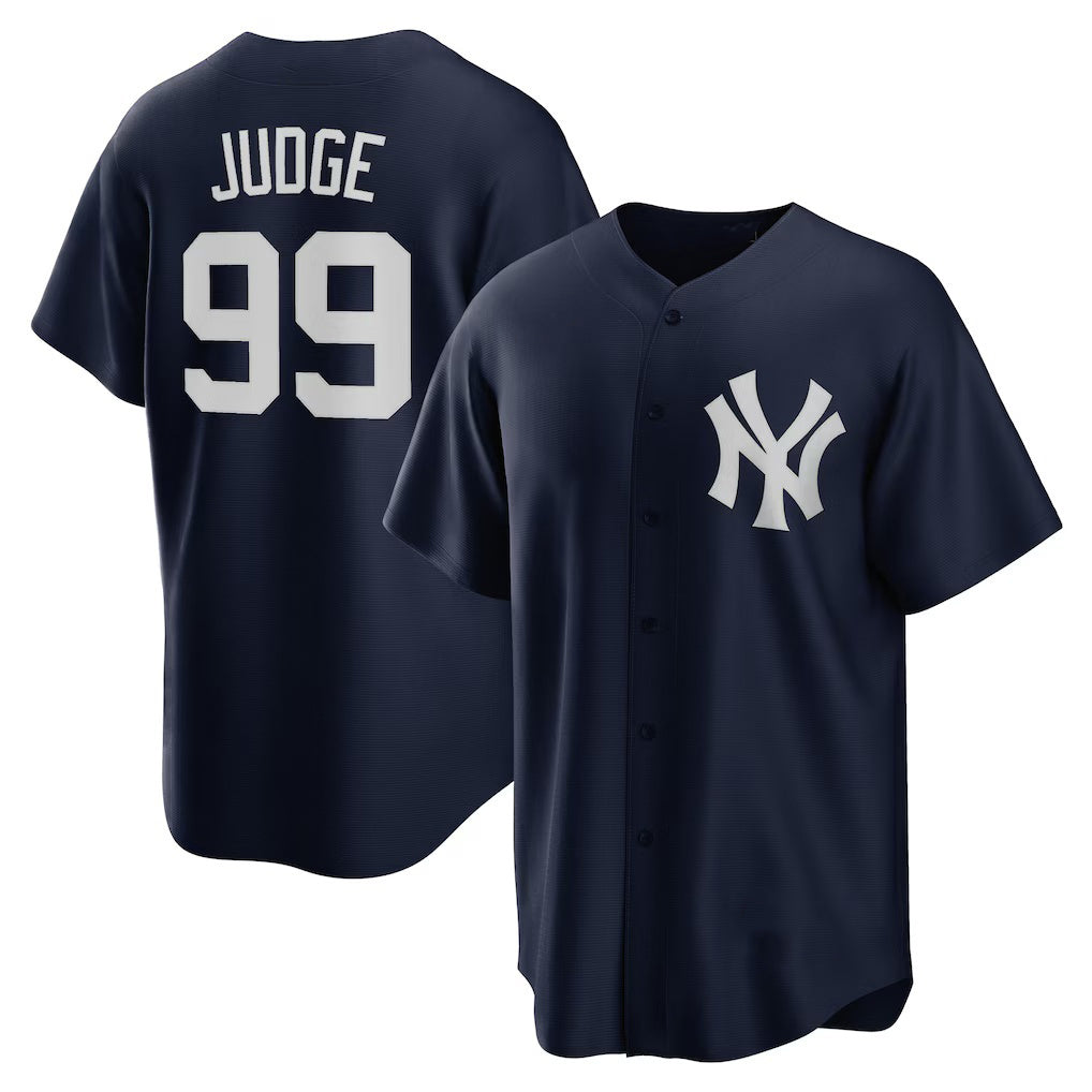 New York Yankees #99 Aaron Judge Navy BUTLER 2020 Spring Training Replica Player Jersey
