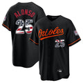 Baltimore Orioles #25 Pete Alonso Player Black BUTLER USA 250 Fourth of July Home Game Stitched Jerseys
