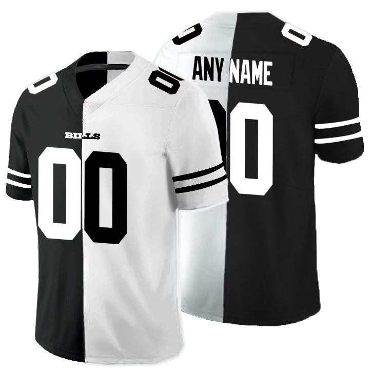 Custom B.Bills Black And White BUTLER Split Vapor Untouchable Limited Jersey