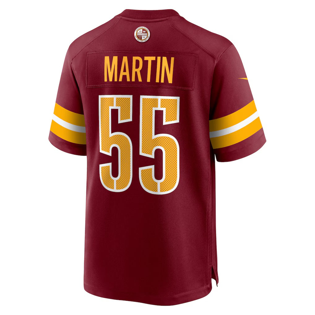 W.Commanders #55 Jacob Martin Burgundy BUTLER Team Game Jersey