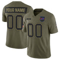 Custom B.Bills Active Player Olive BUTLER 2025 Salute to Service Limited Stitched Jersey
