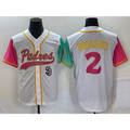 San Diego Padres #2 Xander Bogaerts White BUTLER NEW 2023 City Connect Cool Base Stitched Jersey 4