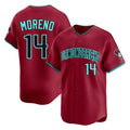 Arizona Diamondbacks #14 Gabriel Moreno Player Red BUTLER Limited Home Game Stitched Jerseys