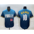 Philadelphia Phillies #10 JT Realmuto Number Blue BUTLER 2024 City Connect Limited Stitched Jerseys