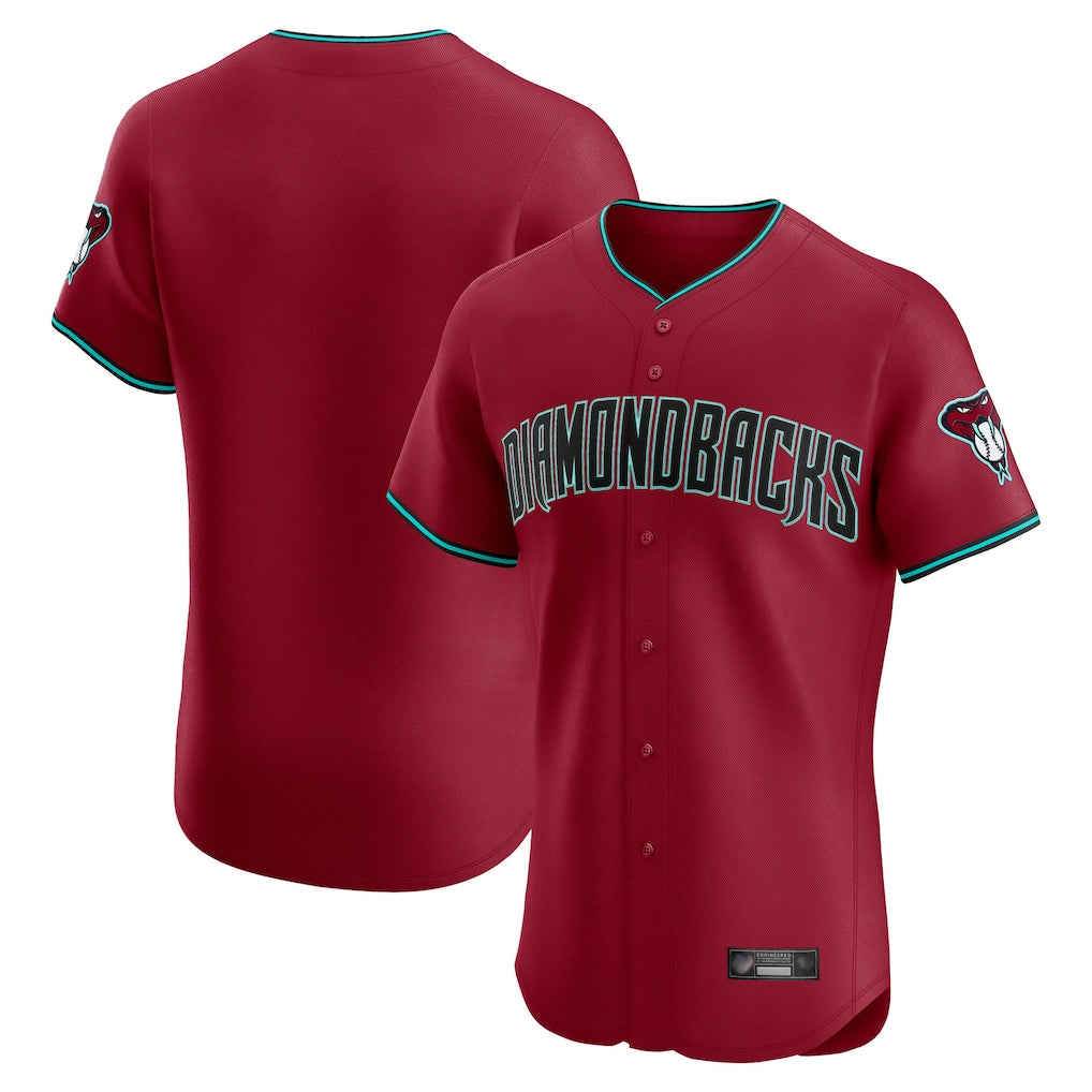 Arizona Diamondbacks Red BUTLER Limited Elite Home Game Blank Player Stitched Jerseys