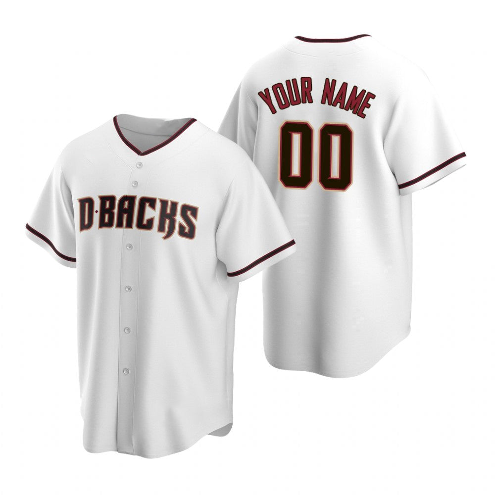 Custom Arizona Diamondbacks White BUTLER Stitched Cool Base Home Jersey