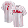 Philadelphia Phillies #7 Trea Turner White BUTLER Home Replica Player Jersey