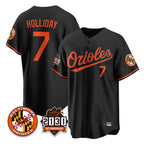 Baltimore Orioles #7 Jackson Holliday Player Black BUTLER 30th Anniversary of 2131 Home Game Stitched Jerseys