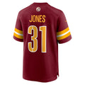 W.Commanders #31 Jonathan Jones Burgundy BUTLER Team Game Jersey