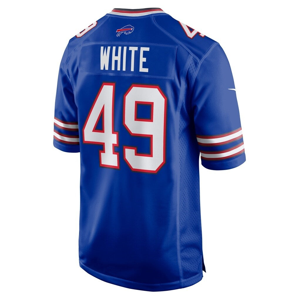 B.Bills #49 DaShaun White Royal BUTLER Team Game Jersey