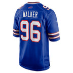 B.Bills #96 Deone Walker Royal BUTLER Team Game Jersey