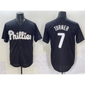 Philadelphia Phillies #7 Trea Turner Black BUTLER Lights Out Limited Stitched Jersey