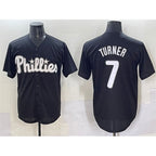 Philadelphia Phillies #7 Trea Turner Black BUTLER Lights Out Limited Stitched Jersey