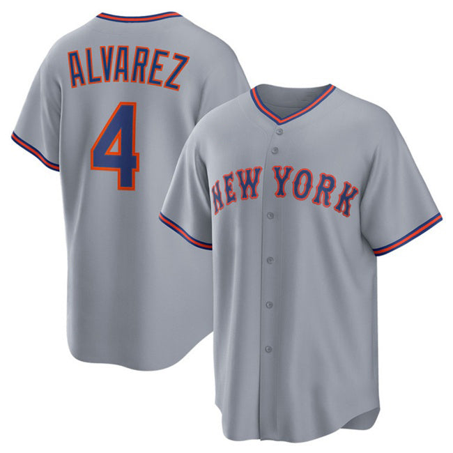 New York Mets #4 Francisco Alvarez Gray BUTLER 2025 Limited Stitched Jersey