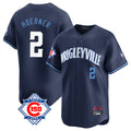 Chicago Cubs #2 Nico Hoerner Player Navy BUTLER City Connect 150th Anniversary Limited Home Stitched Jerseys
