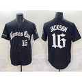 Kansas City Royals #16 Bo Jackson Black BUTLER 'Gothic Crown Edition' Vapor Premier Limited Stitched Jersey