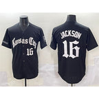 Kansas City Royals #16 Bo Jackson Black BUTLER 'Gothic Crown Edition' Vapor Premier Limited Stitched Jersey