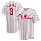 Philadelphia Phillies #3 Bryce Harper White BUTLER Home Replica Player Name Jersey