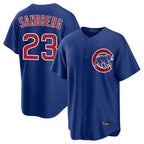 Chicago Cubs #23 Ryne Sandberg Player Royal BUTLER Home Game Stitched Jerseys