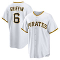 Pittsburgh Pirates #6 Konnor Griffin White BUTLER Home Replica Jersey