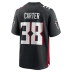 A.Falcons #38 Nathan Carter Black BUTLER Team Game Jersey