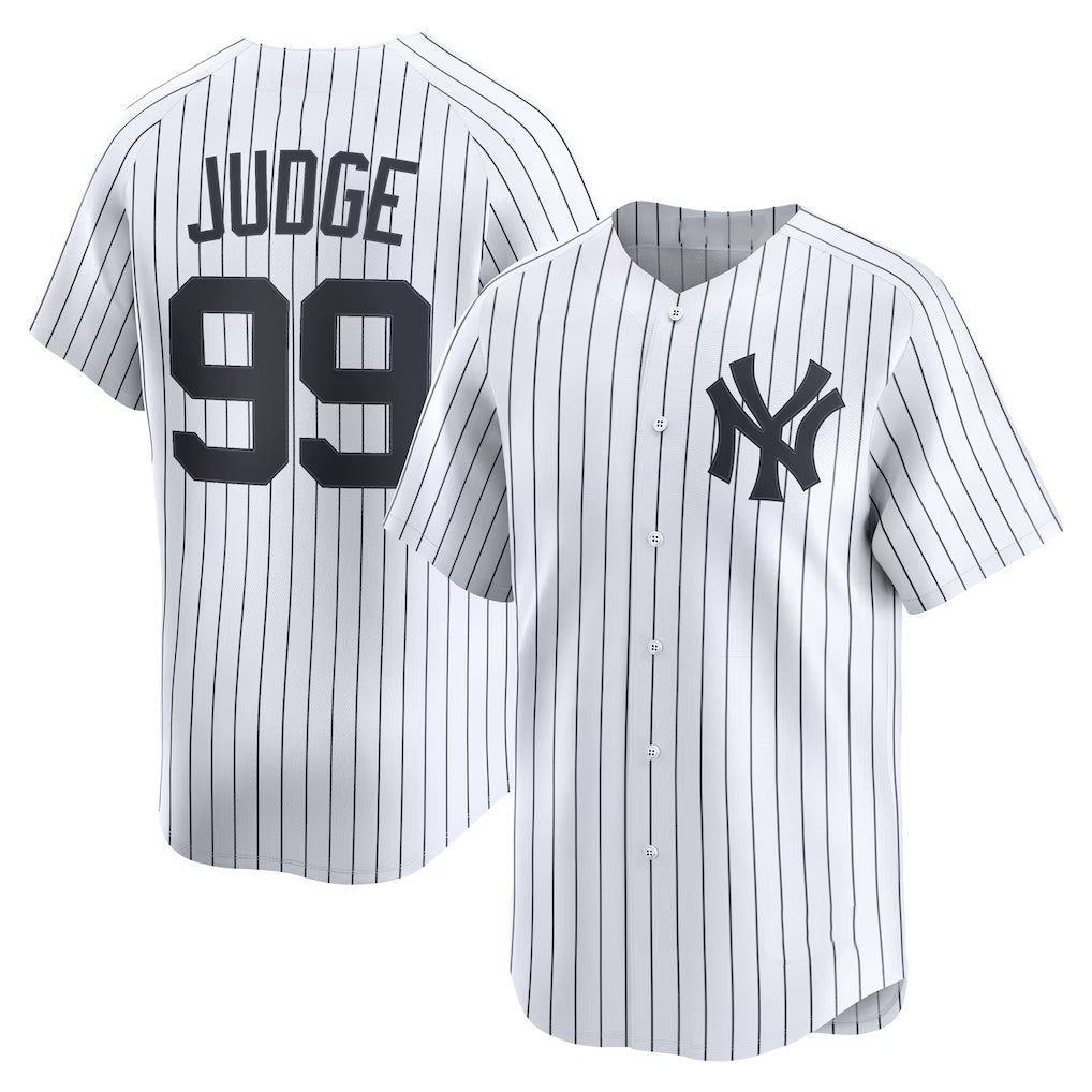 New York Yankees #99 Aaron Judge White BUTLER Home Limited Player Jersey 2