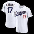 Los Angeles Dodgers #17 Shohei Ohtani White BUTLER 2026 Gold Collection Authentic Jersey
