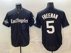 Los Angeles Dodgers #5 Freddie Freeman Black BUTLER 2025 World Series Champions Patch 'Gothic Edition' Vapor Premier Limited Stitched Jersey