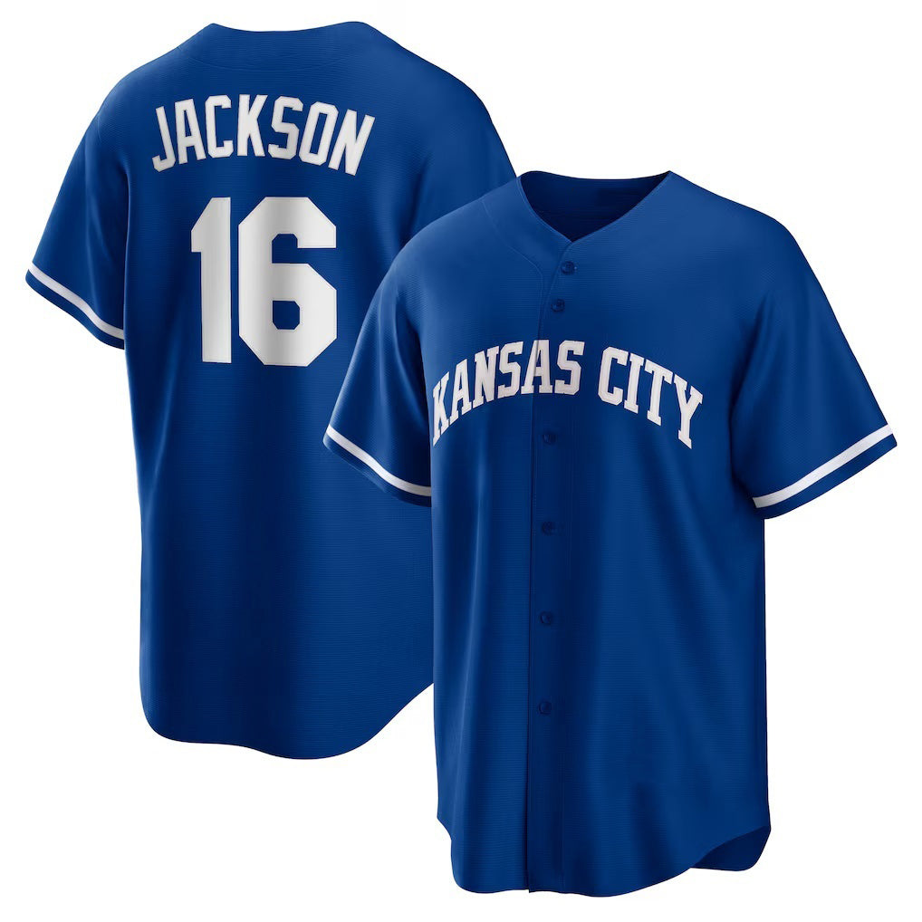 Kansas City Royals #16 Bo Jackson Rush Blue BUTLER Alternate 2 Replica Jersey