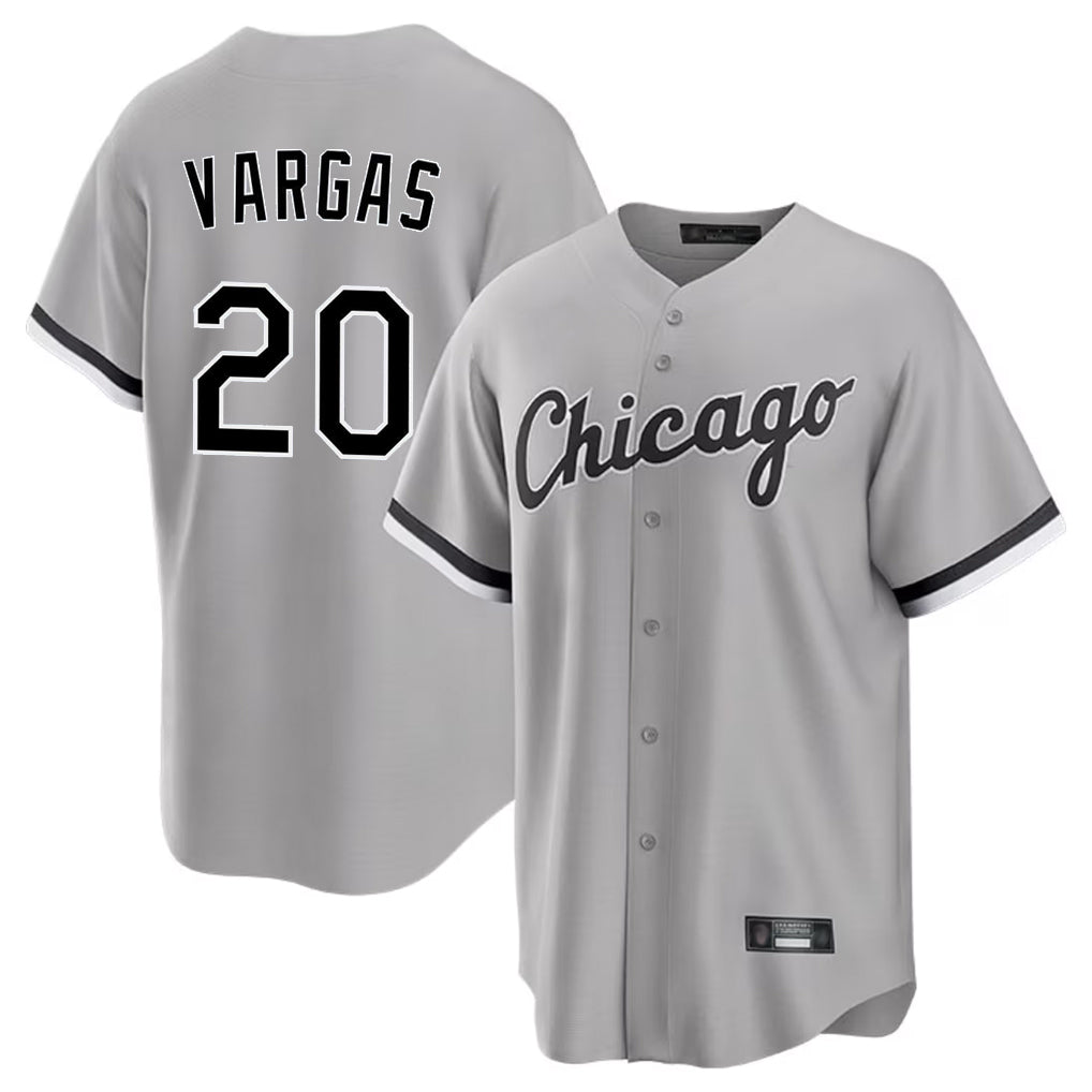 Chicago White Sox #20 Miguel Vargas Player Gray BUTLER Home Game Stitched Jerseys