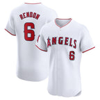 Los Angeles Angels #6 Anthony Rendon White BUTLER Home Elite Player Jersey