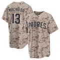 San Diego Padres #13 Manny Machado Camo BUTLER USMC Alternate Replica Player Jersey