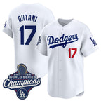 Los Angeles Dodgers #17 Shohei Ohtani White BUTLER 2025 Champions Stitched Jersey
