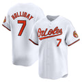 Baltimore Orioles #7 Jackson Holliday White BUTLER Home Limited Player Jersey