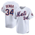 New York Mets #34 Kodai Senga White BUTLER Home Limited Player Jersey