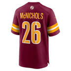 W.Commanders #26 Jeremy McNichols Burgundy BUTLER Game Jersey
