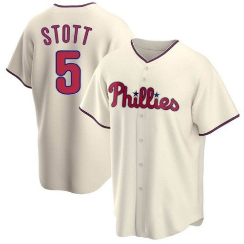 Philadelphia Phillies #5 Bryson Stott Cream BUTLER Cool Base Stitched Jersey