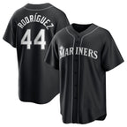 Seattle Mariners #44 Julio Rodr¨ªguez Black BUTLER Lights Out Limited Stitched Jersey