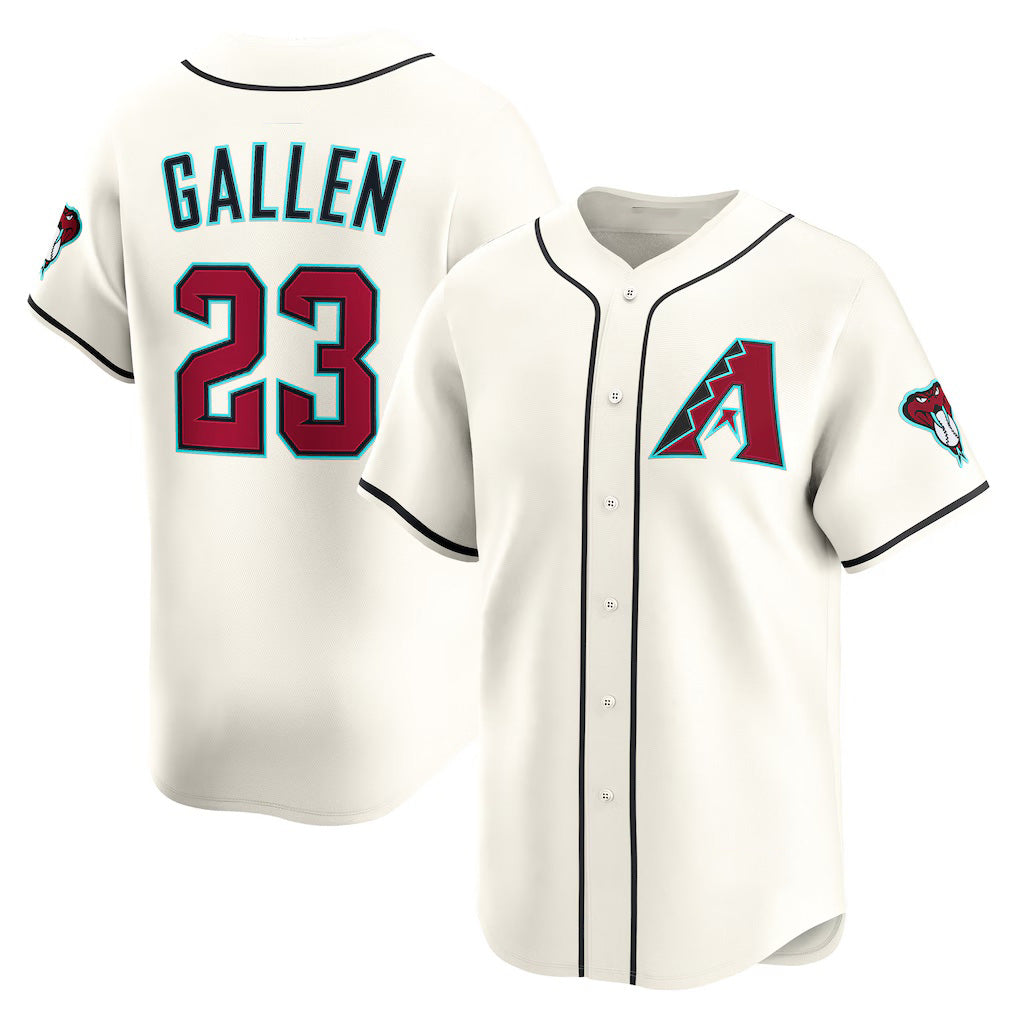 Arizona Diamondbacks #23 Zac Gallen Cream BUTLER Home Limited Player Jersey