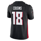 A.Falcons #18 Kirk Cousins Black BUTLER Vapor F.U.S.E. Limited Jersey