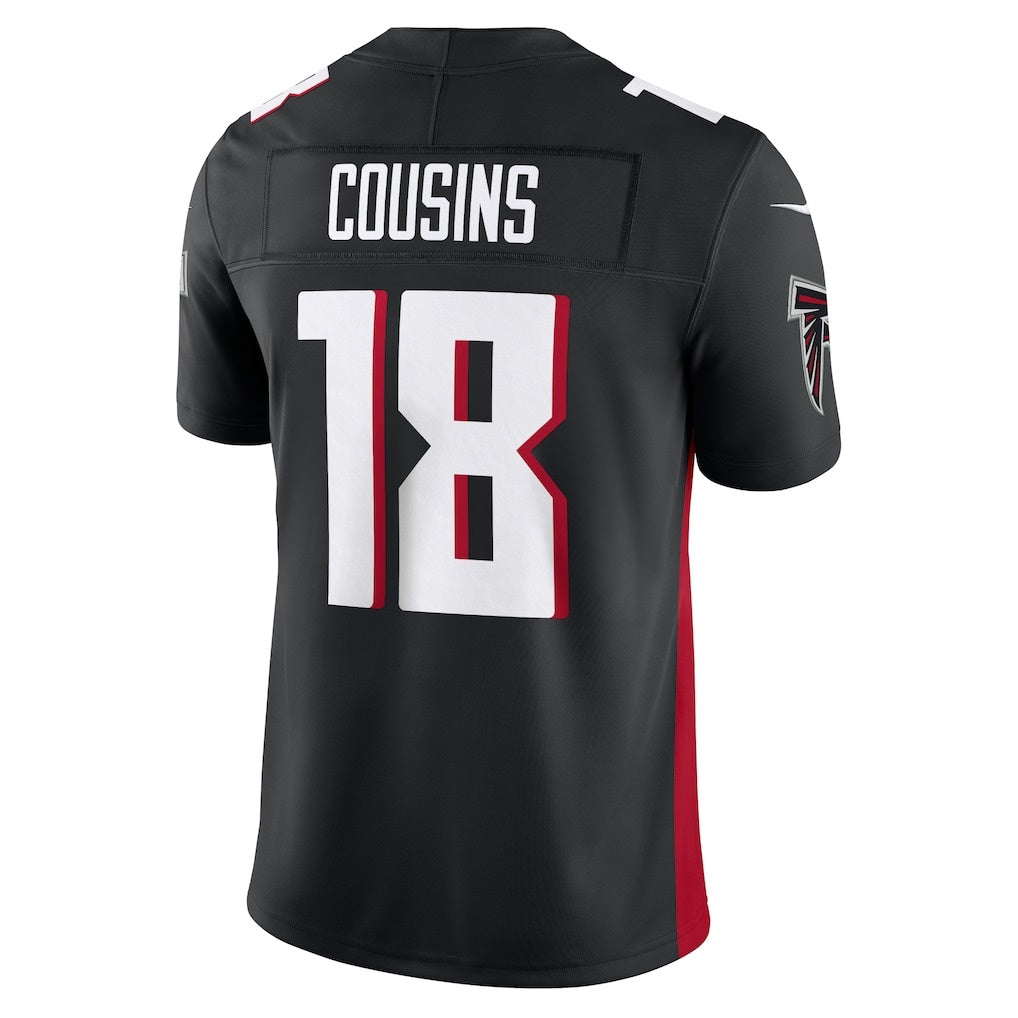 A.Falcons #18 Kirk Cousins Black BUTLER Vapor F.U.S.E. Limited Jersey