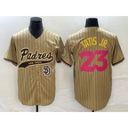 San Diego Padres #23 Fernando Tatis Jr Tan BUTLER NEW 2023 City Connect Cool Base Stitched Jersey