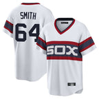 Chicago White Sox #64 Shane Smith Player White BUTLER T-shirt Home Game Stitched Jerseys